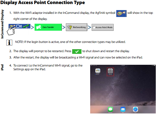 Ag Leader® 1200 and AgFiniti® Mobile Sync Instructions